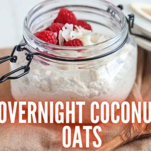 Overnight oats, porridge, fruit